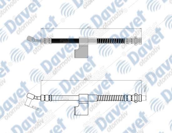 SVAC 800168 On Fren Hortumu Elantra 00->  ####